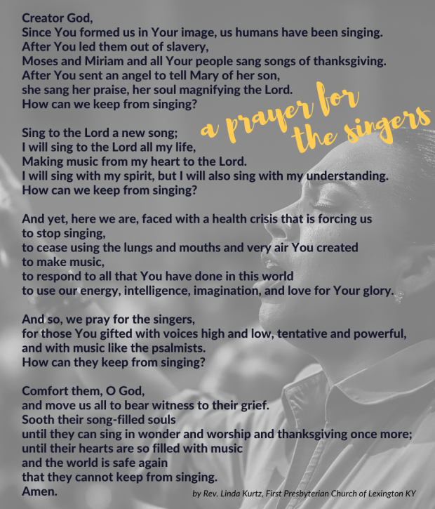 prayer for the singers